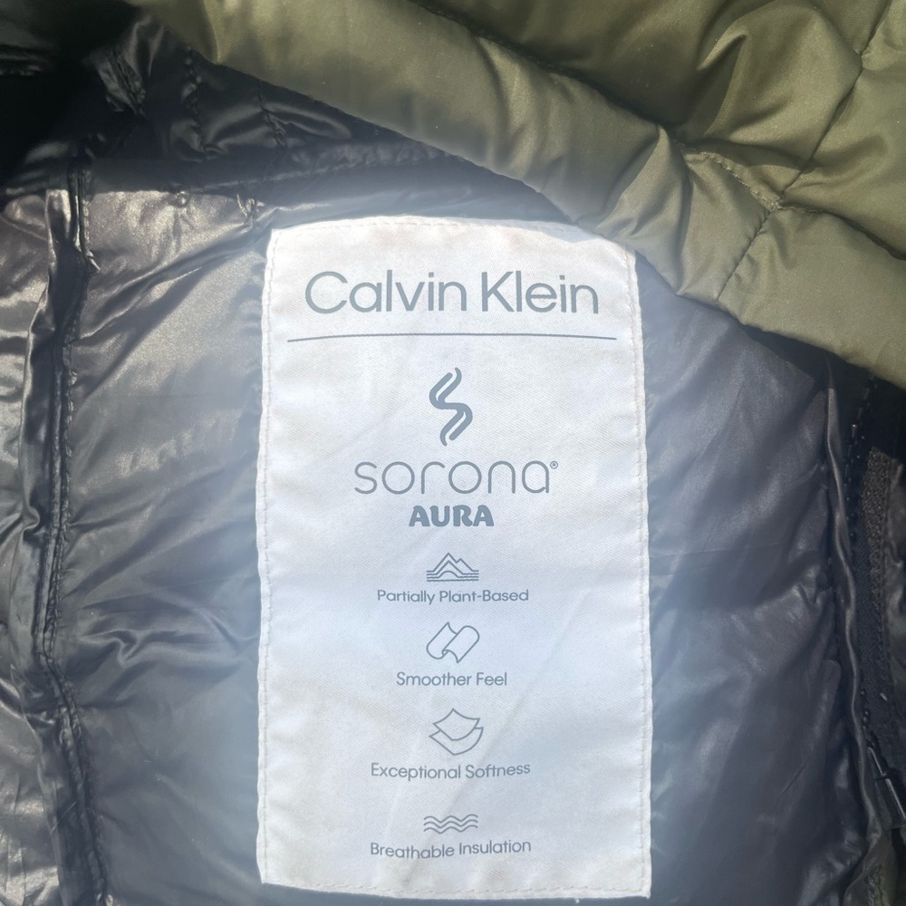 Calvin Klein Sorona Aura 0° F Puffer Coat Women's Size M Forrest Green - Picture 3 of 13